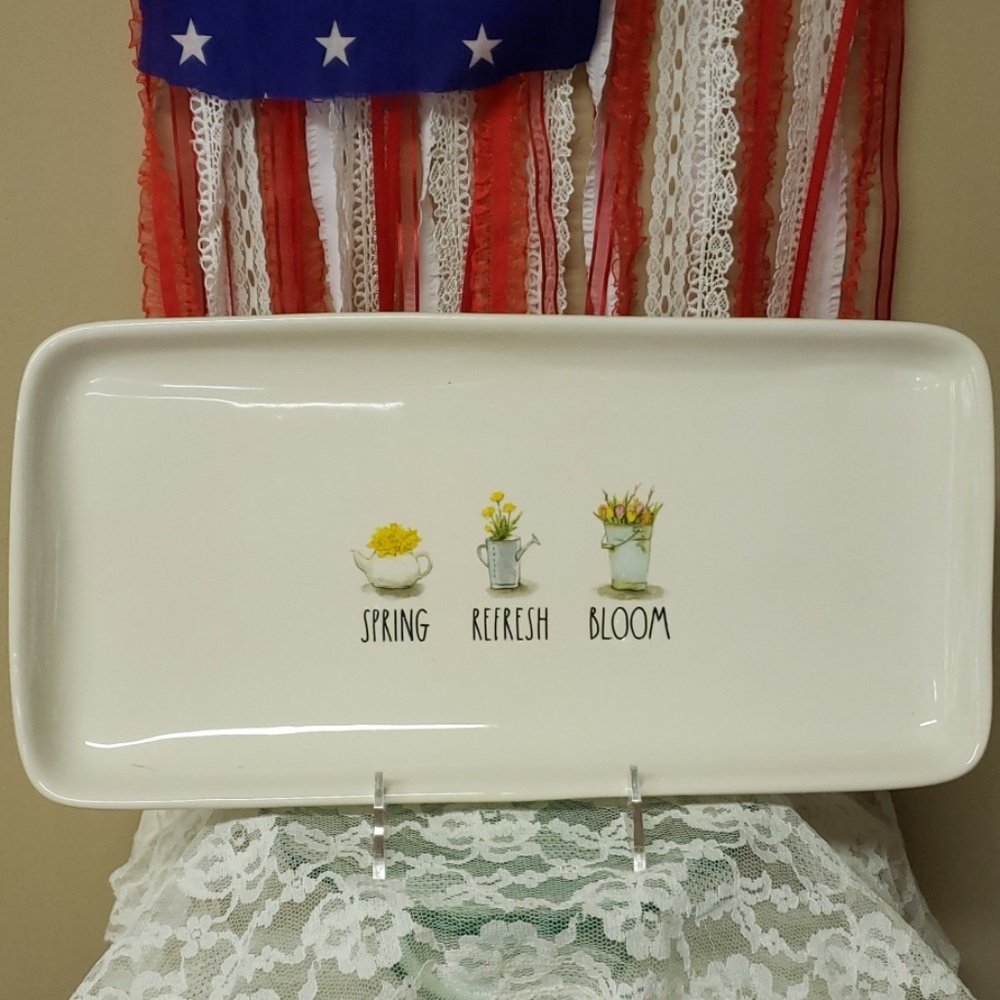 Rae Dunn Platter, Spring Line